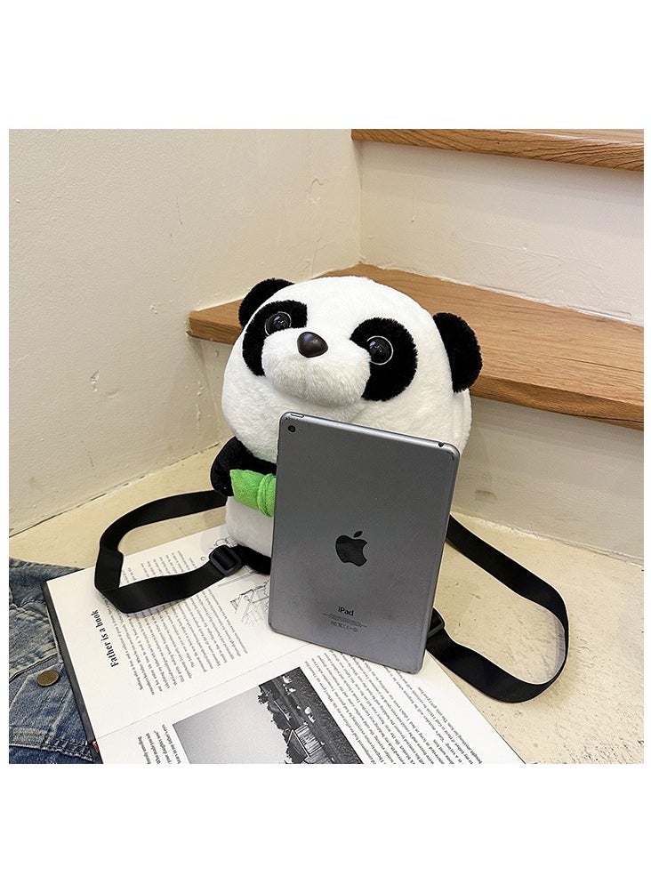 Cute plush panda backpack with high-quality fabric that is soft and durable. Perfectly sized, multi-pocket design. Cute panda shape with adjustable shoulder straps. It's both a practical backpack and a great gift for shopping, traveling, and more. Choose it and enjoy quality, fashion and convenience.