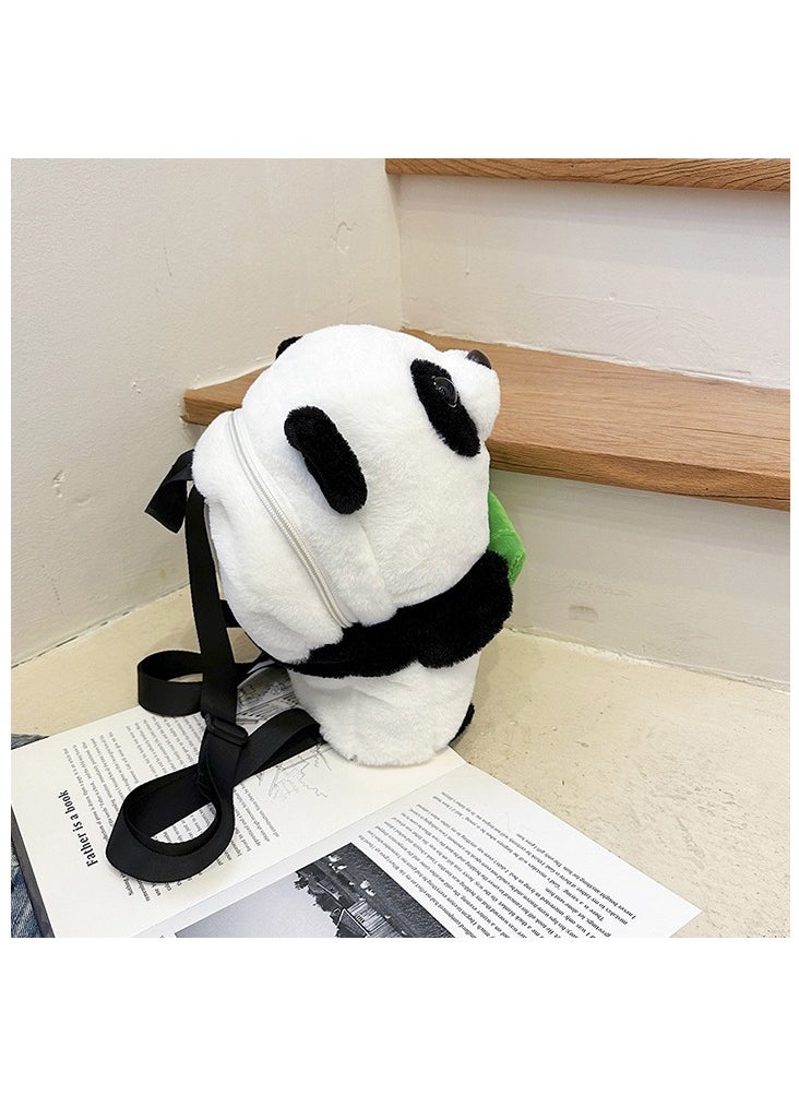Cute plush panda backpack with high-quality fabric that is soft and durable. Perfectly sized, multi-pocket design. Cute panda shape with adjustable shoulder straps. It's both a practical backpack and a great gift for shopping, traveling, and more. Choose it and enjoy quality, fashion and convenience.