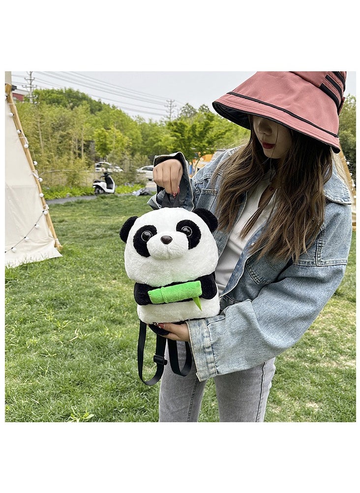 Cute plush panda backpack with high-quality fabric that is soft and durable. Perfectly sized, multi-pocket design. Cute panda shape with adjustable shoulder straps. It's both a practical backpack and a great gift for shopping, traveling, and more. Choose it and enjoy quality, fashion and convenience.