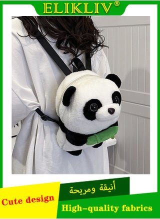 Cute plush panda backpack with high-quality fabric that is soft and durable. Perfectly sized, multi-pocket design. Cute panda shape with adjustable shoulder straps. It's both a practical backpack and a great gift for shopping, traveling, and more. Choose it and enjoy quality, fashion and convenience. - pzsku/Z196E67BFFF19DC2638F9Z/45/_/1735010974/c1df2dc6-af8a-4cfd-87bd-eddd42356398