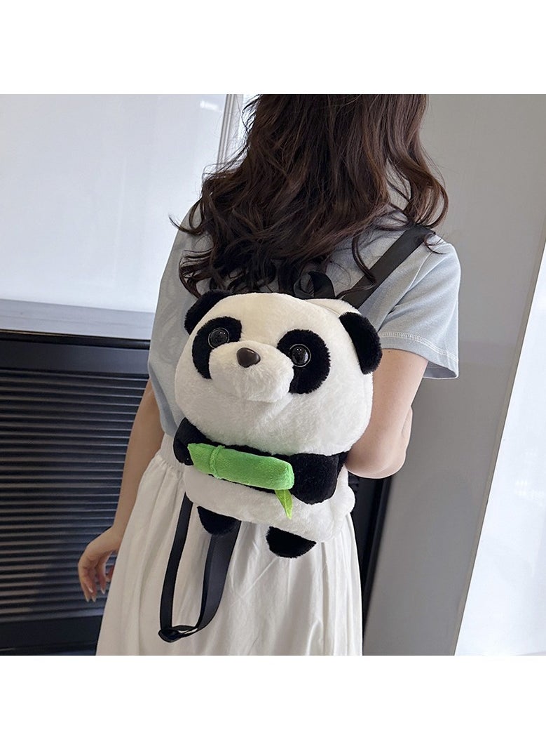Cute plush panda backpack with high-quality fabric that is soft and durable. Perfectly sized, multi-pocket design. Cute panda shape with adjustable shoulder straps. It's both a practical backpack and a great gift for shopping, traveling, and more. Choose it and enjoy quality, fashion and convenience.