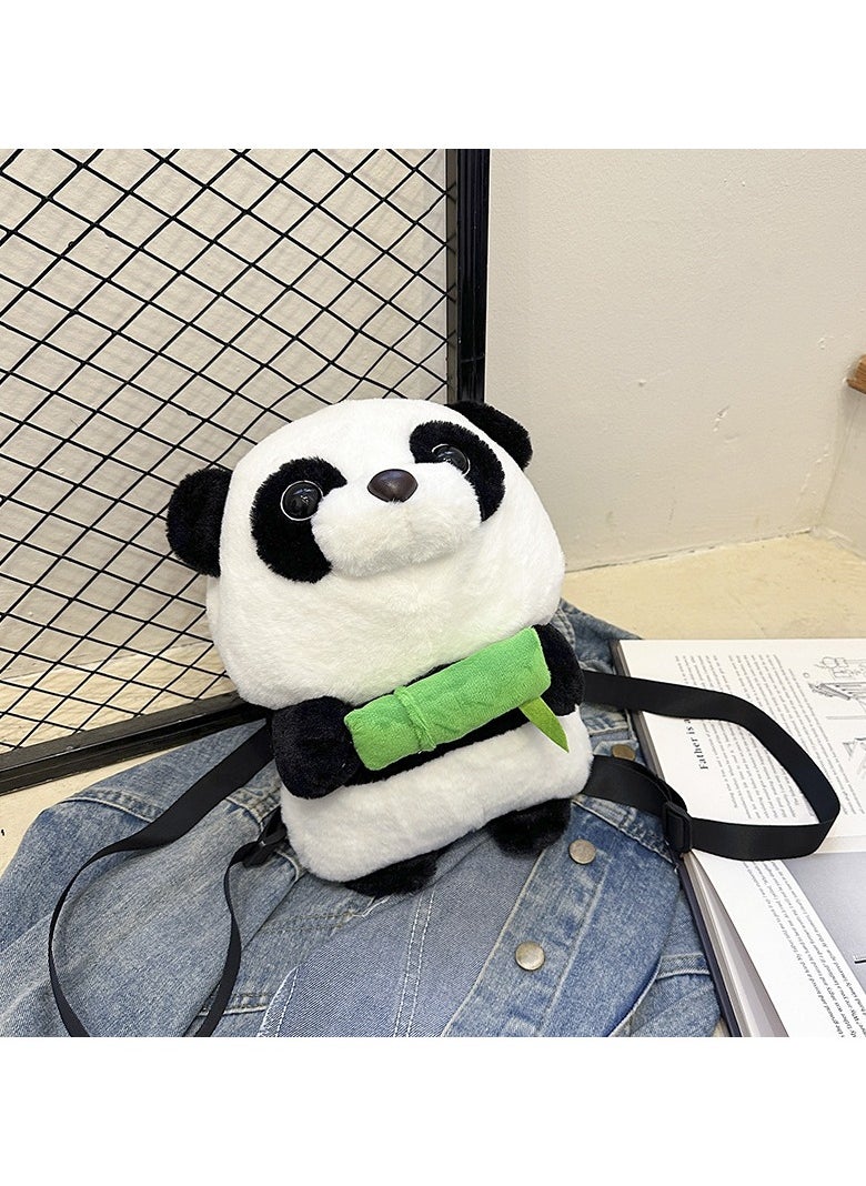 Cute plush panda backpack with high-quality fabric that is soft and durable. Perfectly sized, multi-pocket design. Cute panda shape with adjustable shoulder straps. It's both a practical backpack and a great gift for shopping, traveling, and more. Choose it and enjoy quality, fashion and convenience.