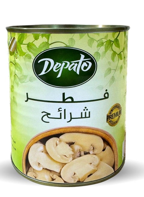 Depato Mushroom Slices 800g | Premium Sliced Mushrooms for Cooking, Pizza & Pasta | Ready to Use