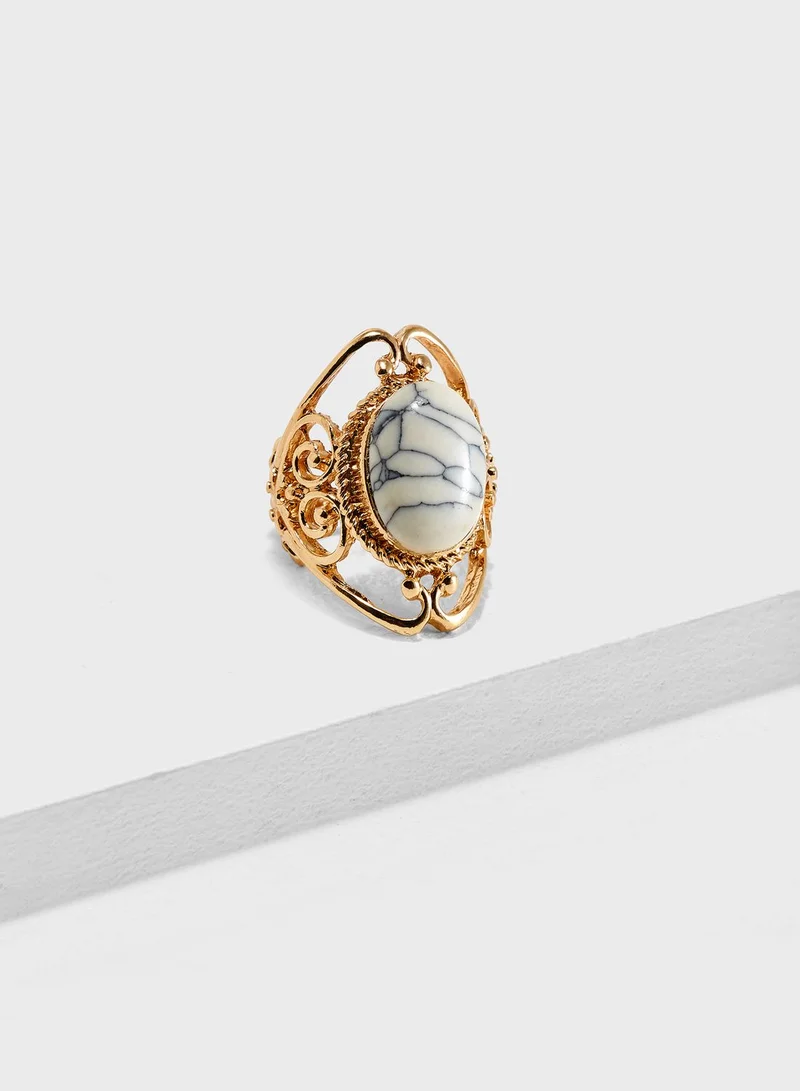 Ginger Marble Ring