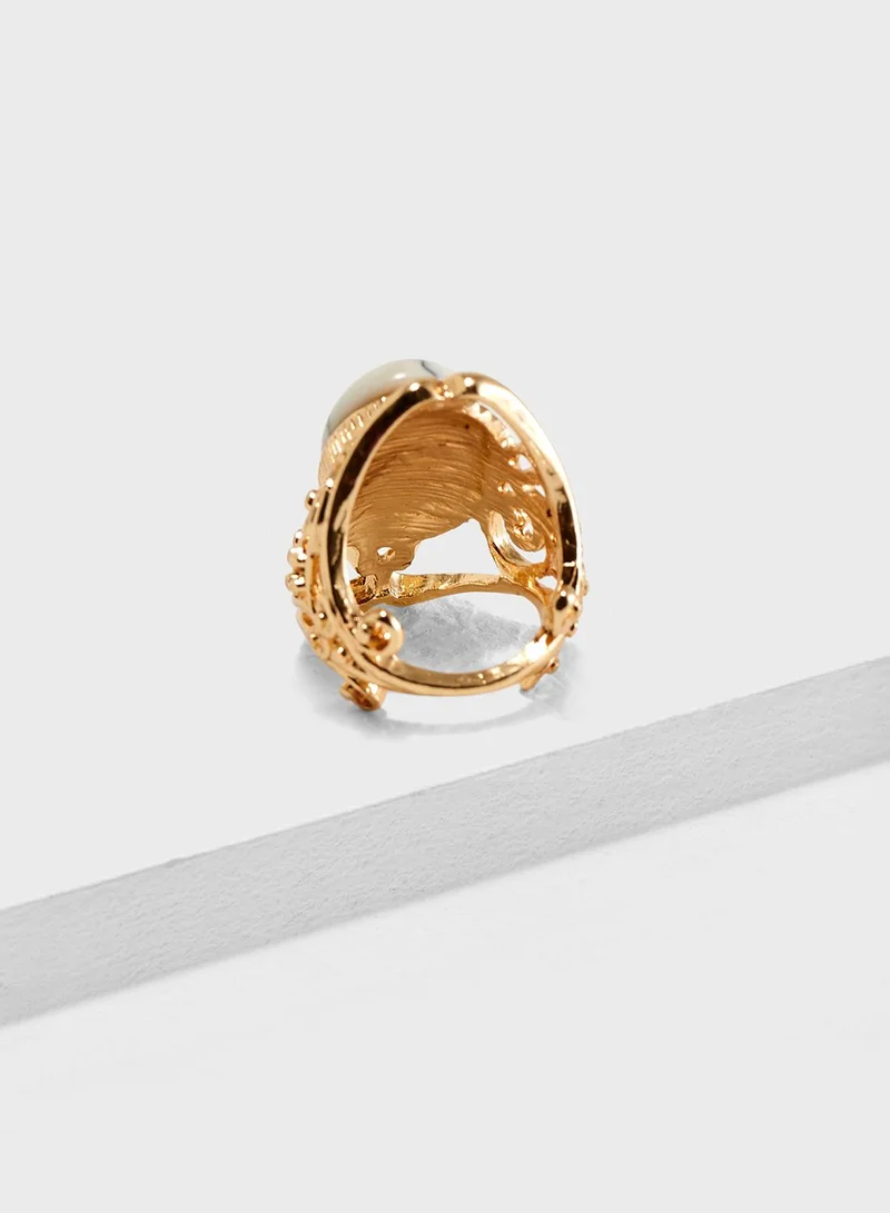 Ginger Marble Ring