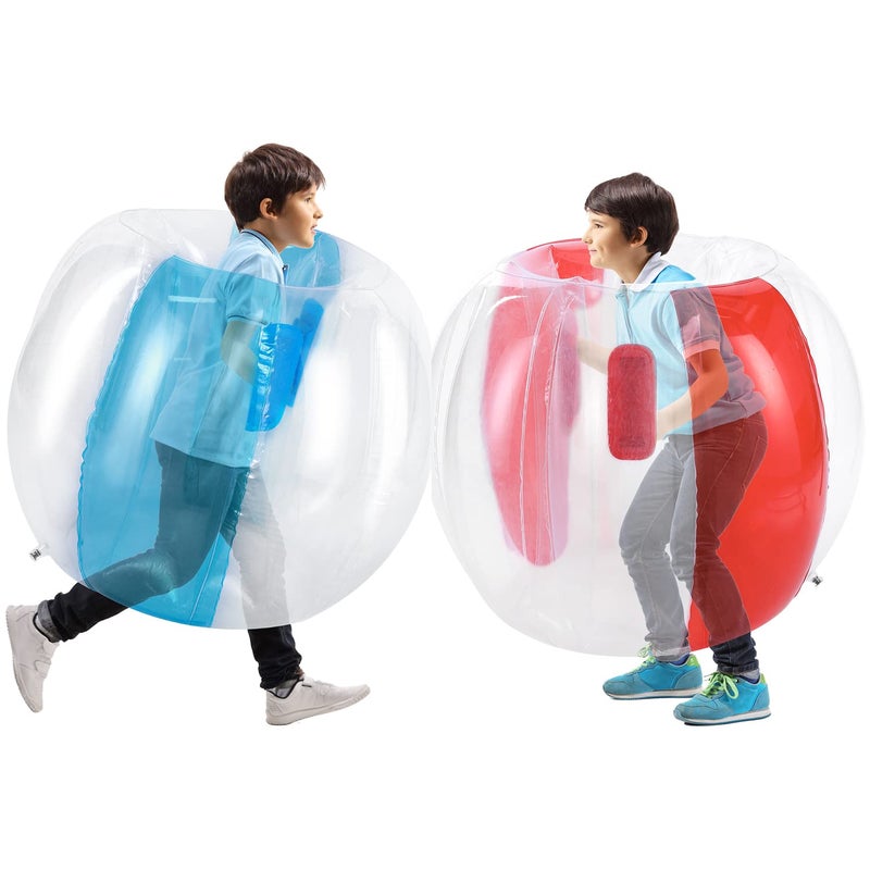 Theefun Bumper Balls, 2 Pack Inflatable Sumo Ball, 36inch Bopper Toys for Kids Physical Outdoor Active Play, Giant Human Hamster Knocker Body Zorb Ball, Body Bubble Soccer Ball - Image 1