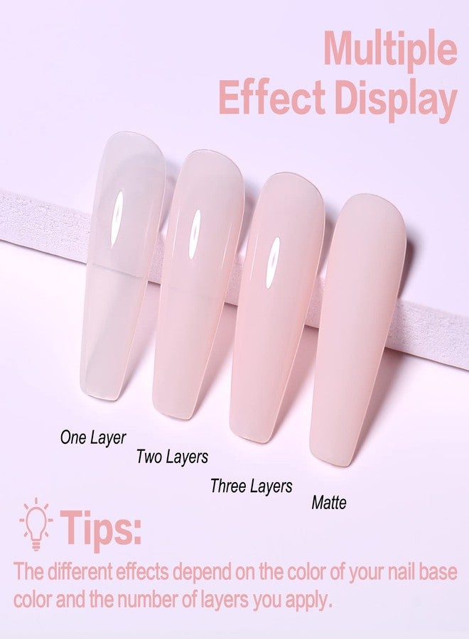 AIMEILI Nude Gel Nail Polish Translucent Nail, Cruelty Free, Vegan, Hema Free, Soak Off U V LED Nail Art - (457) 10ml - Image 2