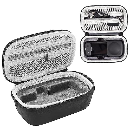 Careflection Storage Bag for Insta360 X3/One X3, Waterproof Dustproof Carry case Double Layer Hand Carrying Box Portable Safe Travel Protector Bag Fits for Data Cable, Sticky Lens Guards, Covers (Handy) - Image 1