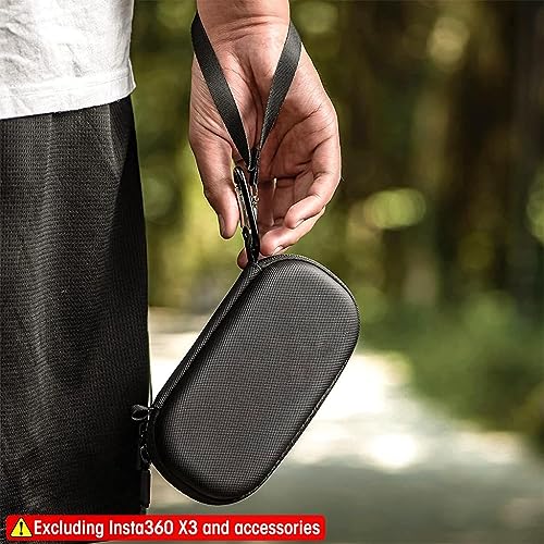Careflection Storage Bag for Insta360 X3/One X3, Waterproof Dustproof Carry case Double Layer Hand Carrying Box Portable Safe Travel Protector Bag Fits for Data Cable, Sticky Lens Guards, Covers (Handy) - Image 3