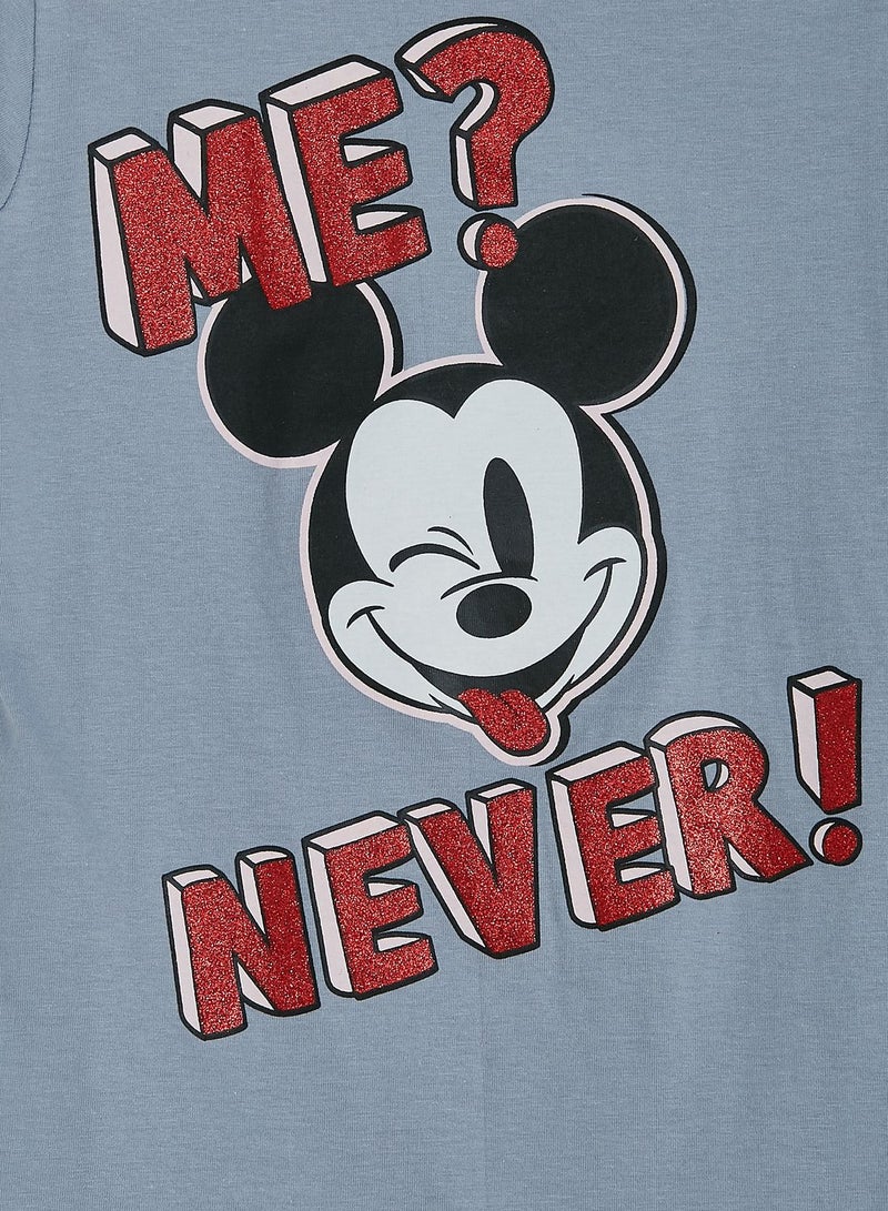 Kids Mickey Print T-Shirt