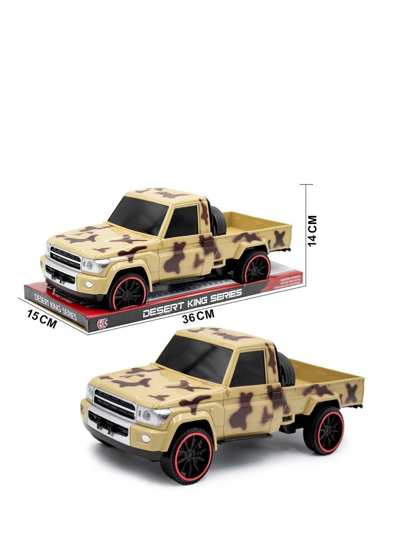 Desert King Series – Military Camouflage Toy Pickup Truck