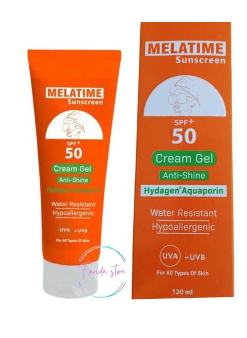 MELATIME SUN SCREEN SPF(50+)SUN GEL Cream 120 GM - Image 2