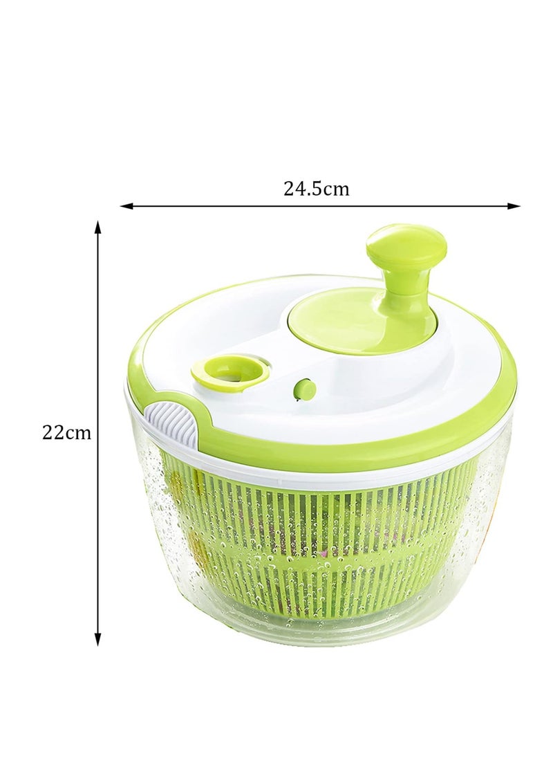 JAJEEK Dryer Salad Spinner 5L – Lettuce Spinner with Lid Lock, Rotary Handle, Quick Dry Off for Vegetables, Quick Food Prep, Kitchen Rotate for Efficient Drying  - Image 2