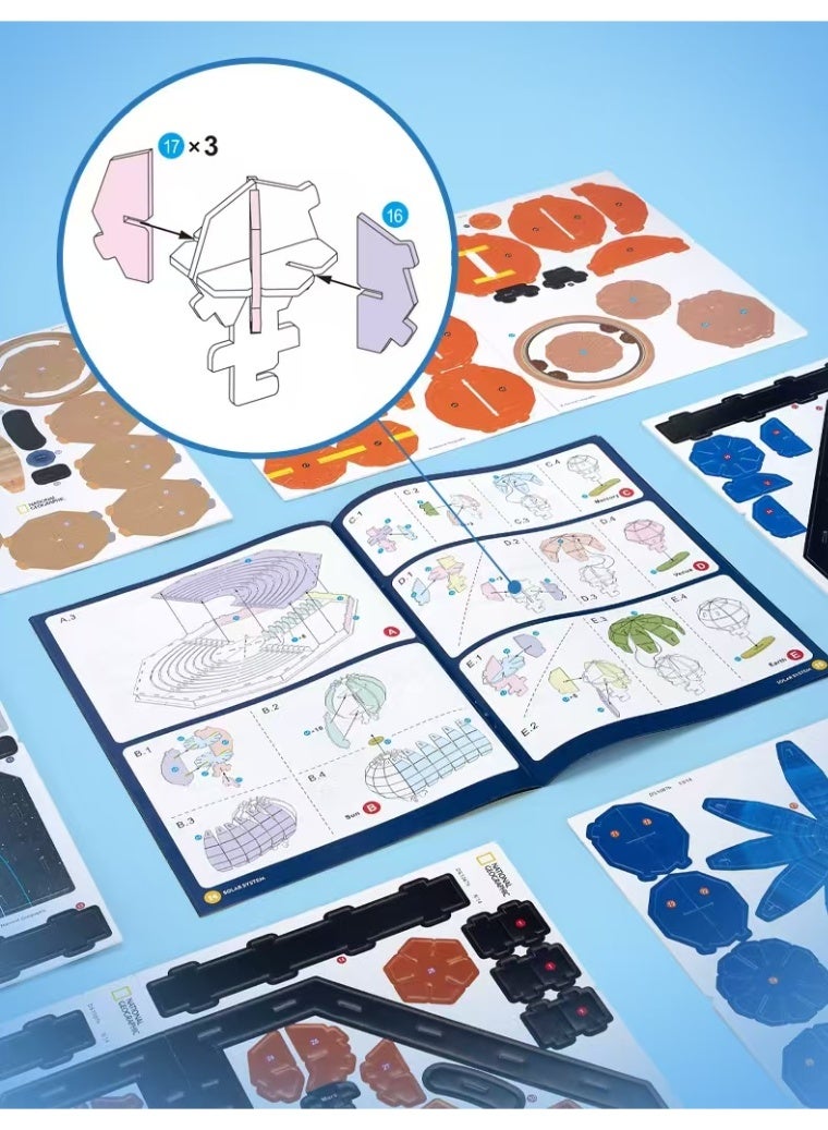 NATIONAL GEOGRAPHIC Binoculars Jigsaw Puzzle – 49-Piece DIY Model Kit for Kids and Adults, Tool-Free Assembly, Enhances Patience and Dexterity, Perfect Display Size for Desk Decor - Image 4