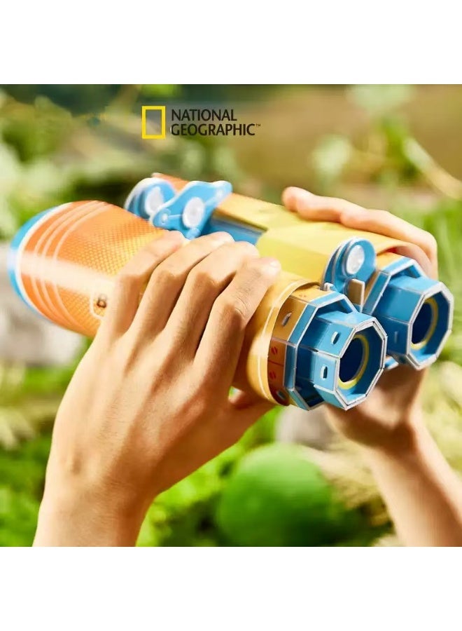 NATIONAL GEOGRAPHIC Binoculars Jigsaw Puzzle – 49-Piece DIY Model Kit for Kids and Adults, Tool-Free Assembly, Enhances Patience and Dexterity, Perfect Display Size for Desk Decor - Image 5