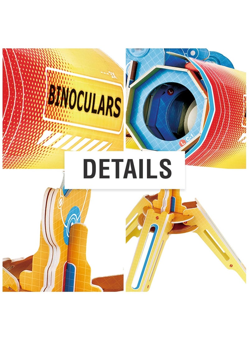 NATIONAL GEOGRAPHIC 3D Telescope Puzzle – 49-Piece DIY Model Kit for Kids and Adults, Tool-Free Assembly, Enhances Patience and Dexterity, Perfect Display Size for Desk Decor  - Image 2
