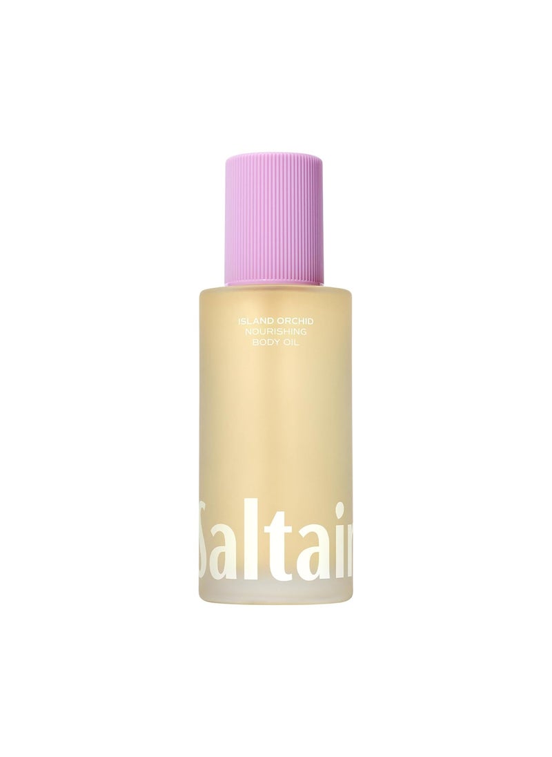Saltair Saltair Body Oil Luxurious Island Orchid After Shower and Bath Oil Moisturizer for Women Botanical NonGreasy and WellAbsorbing Lotion for Hydrating Dry Skin 4oz Glass Pump Bottle 