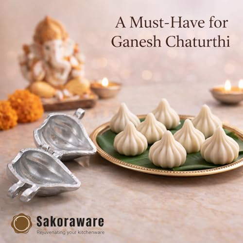 Sakoraware Aluminium Gujiya Karanji Maker | Gujia Mould Cutter Sacha Machine | Dumpling Maker Kitchen Moulds for Festivals (Gujiya Maker) - Image 2