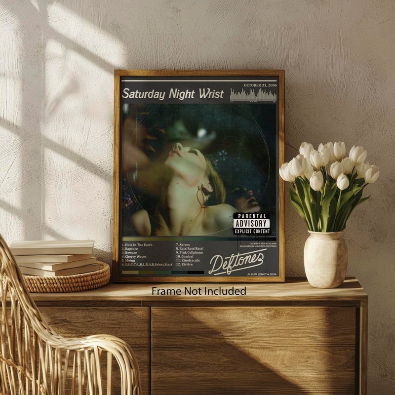 ZUKIY Saturday Night Wrist Deftones Dreamscape - Rock Poster Wall Art 8x10 Unframed - Metal Band Inspired Decor for Bedroom Studio Office - Emo Goth Aesthetic Tapestry Style Print for Music Lovers - Image 5