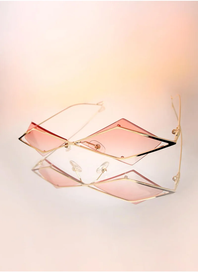 Haute Sauce The Diamond Geometrical Sunglasses