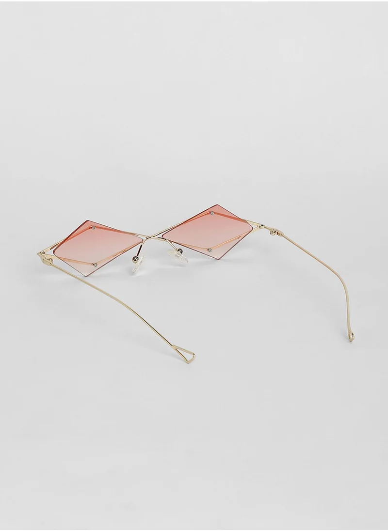 Haute Sauce The Diamond Geometrical Sunglasses