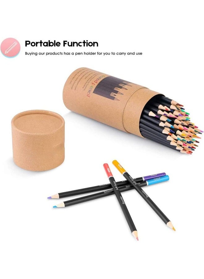 72 Colored Pencil Set，3.3mm Rich Pigment Soft Core，72-Color Artist and  kids Sketching Drawing Pencils Art Craft Supplies, Gift for Adults Kids Beginners - Image 4