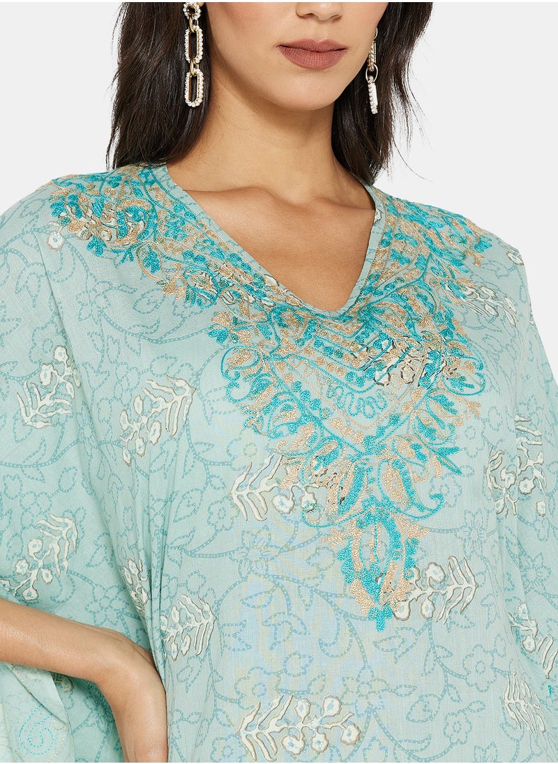 ARABIAN CLOSET EMBROIDERED KAFTAN  - Image 4