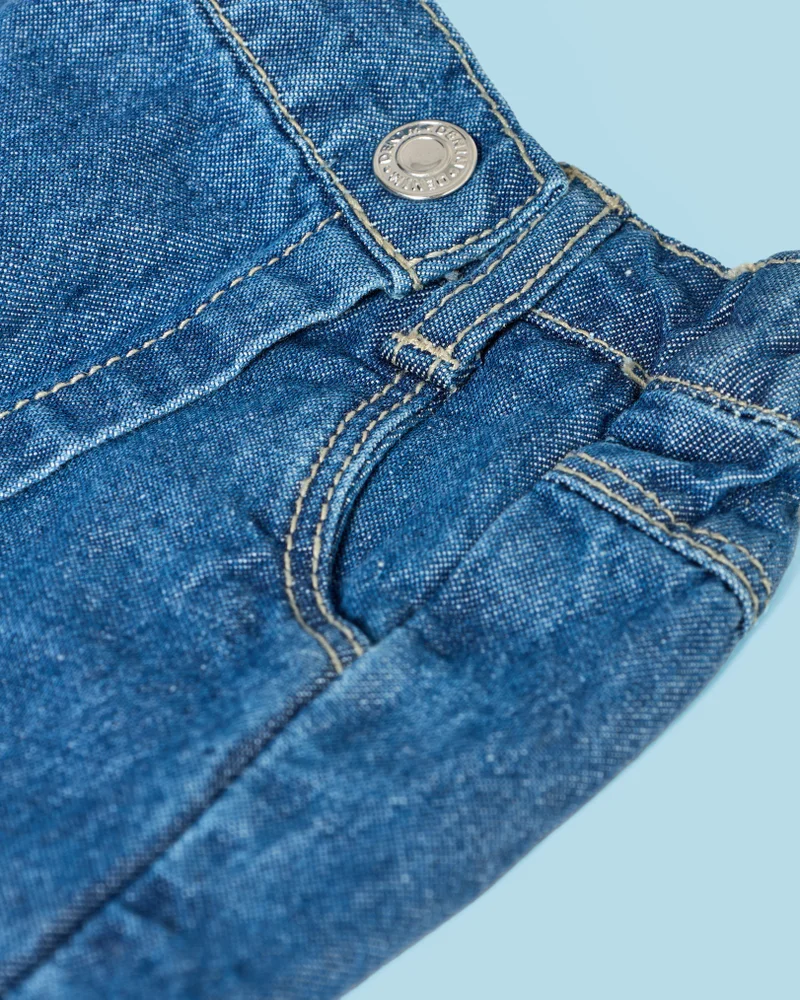REDTAG Girls Blue Denim Skirt