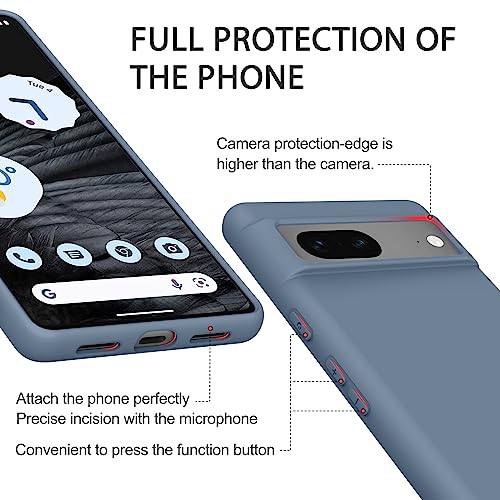 Tobfit Tpu Case For Google Pixel 7, Soft Protective Shockproof Phone Cover, Durable Anti-Scratch Smart Phone Case For Women Men, Blue - Image 3