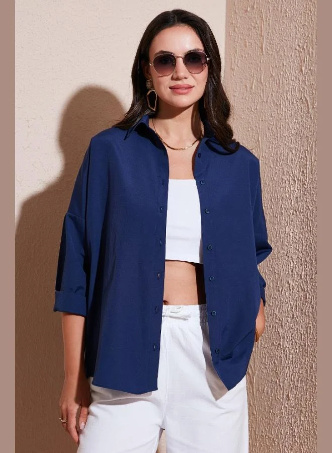 ليلا قميص ليلا قطن بقصة عادية للنساء