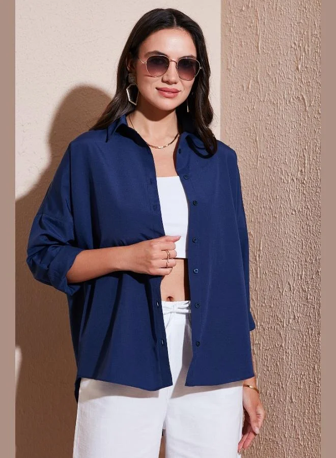 ليلا قميص ليلا قطن بقصة عادية للنساء