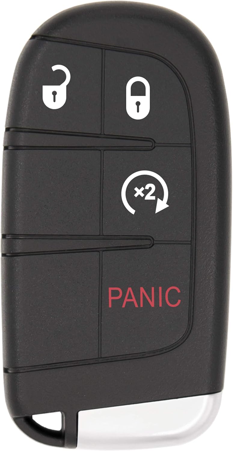 Keyless2Go Replacement for 4 Button Proximity Smart Key for Jeep Renegade M3N-40821302 735636994 - Image 1