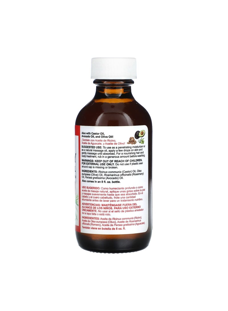 دي لا كروز زيت دي لا كروز من مزيج إكليل الجبل للبشرة والشعر ، بدون مواد حافظة أو ألوان صناعية - Image 2