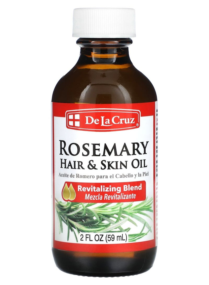 دي لا كروز زيت دي لا كروز من مزيج إكليل الجبل للبشرة والشعر ، بدون مواد حافظة أو ألوان صناعية - Image 3