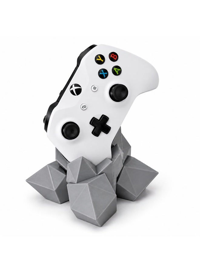 حامل رمادي ليد تحكم Xbox بتصميم كريستالي هندسي | مطبوع ثلاثي الأبعاد | إكسسوارات ألعاب دبي | الإمارات - Image 2