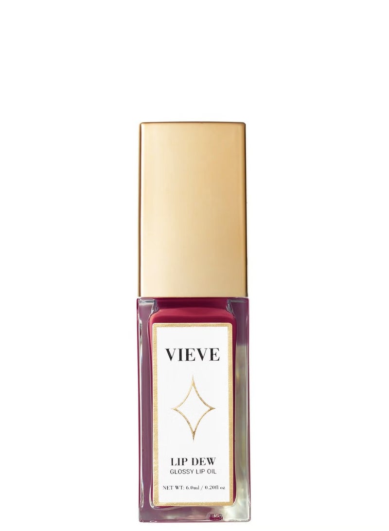 VIEVE Lip Dew Glossy Lip Oil , Cherry 6ml - Image 1