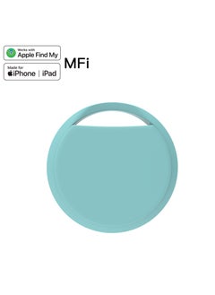 Generic Smart Tag (Cheap alternative of Airtag), Works with Apple Find My (iOS Only), Bluetooth Finder, Tractor, Keys Finder And Item Locator for Child, Elders, Pets, Keys, Bags, Wallets and More. Blue  - Image 1