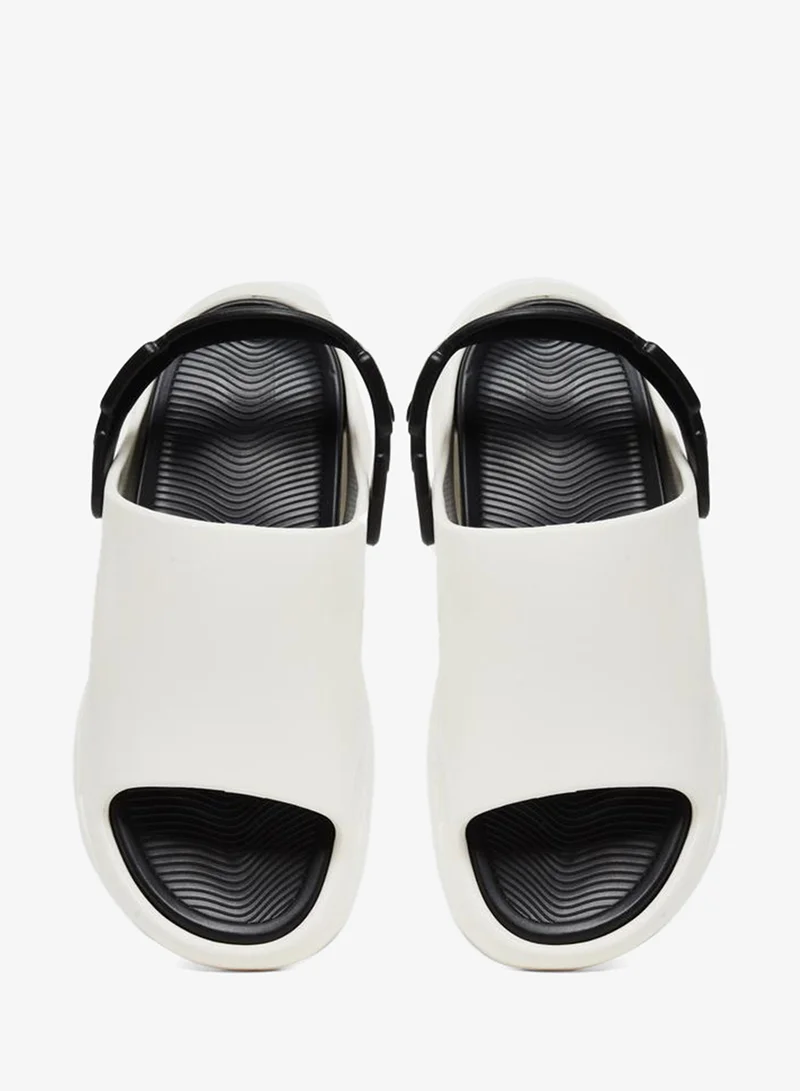 Styli White Cut-Out Detail Back Strap Comfort Sandals for Men | Best Price UAE