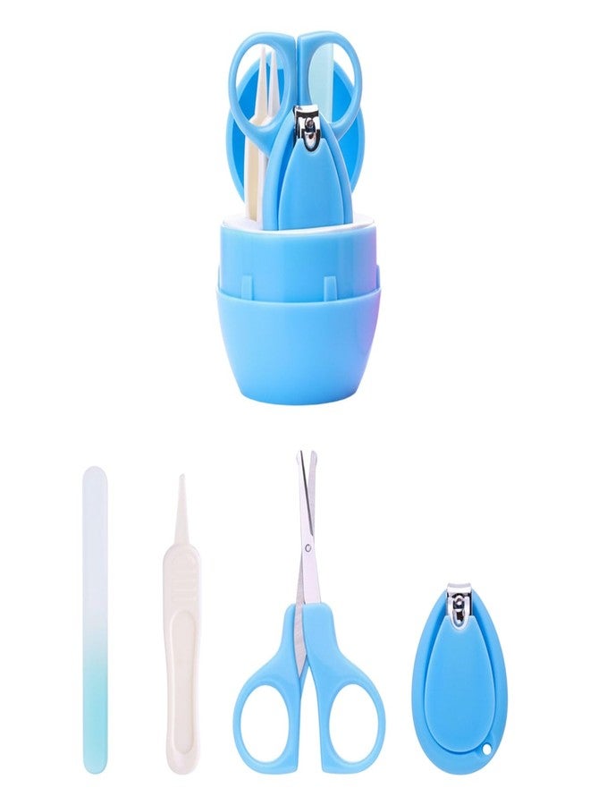 SYGA Baby, Infant and Toddler Grooming Kit with Scissors - Unique Baby Shower Gift for Girls and Boys (Blue) - Image 1