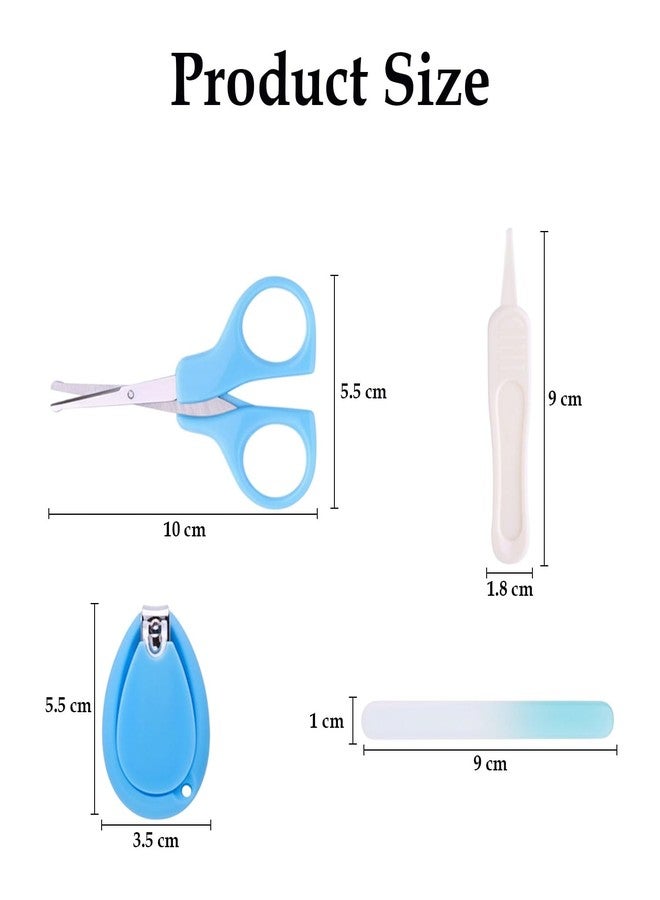 SYGA Baby, Infant and Toddler Grooming Kit with Scissors - Unique Baby Shower Gift for Girls and Boys (Blue) - Image 3