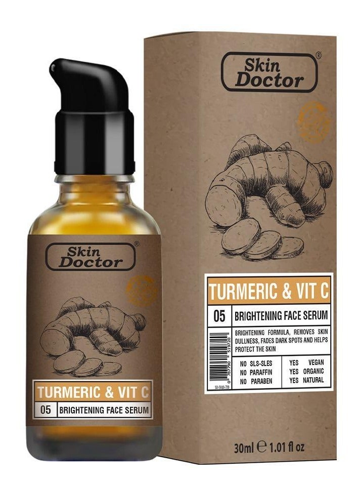 Turmeric & Vit C Brightening Face Serum 30ml