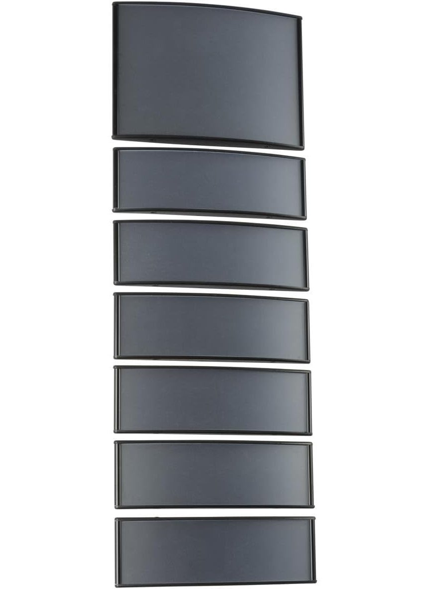 Displays2go Displays2go WCSBK85S6 Office Wall Directory Signs 7 Panels Adhesive Install with Snap Out Lens  - Image 2