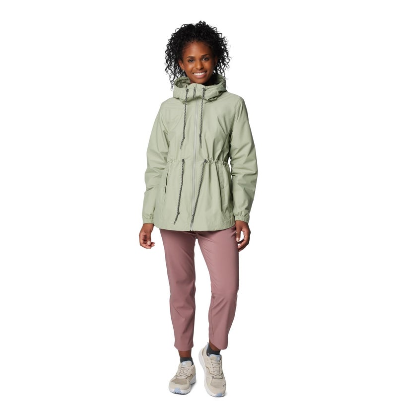 Columbia Womens Lillian Ridge II Waterproof Rain Jacket, Safari, Large - Image 3