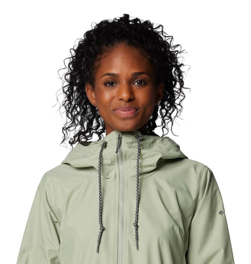 Columbia Womens Lillian Ridge II Waterproof Rain Jacket, Safari, Large - Image 5
