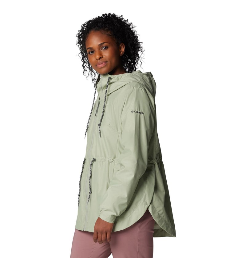 Columbia Womens Lillian Ridge II Waterproof Rain Jacket, Safari, Large - Image 4