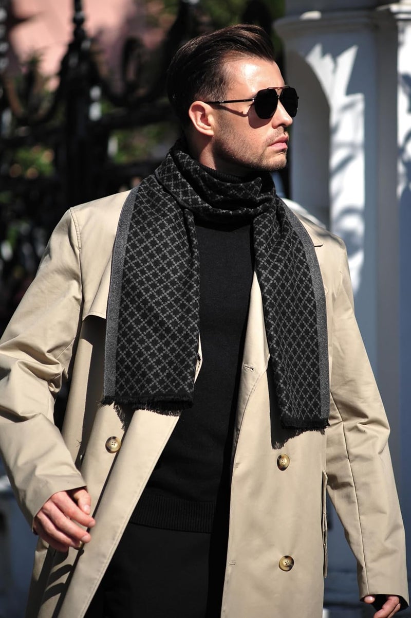 EP Mode Men's Winter Scarf, Cashmere Feel, Super Soft & Warm - Image 4