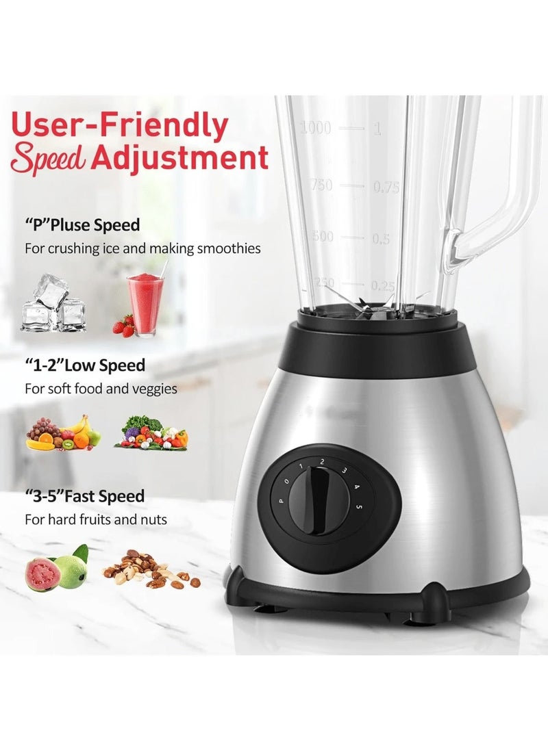 Denx - High Power Electric Blender with Grain Grinder 2800W-1.5L - Image 1