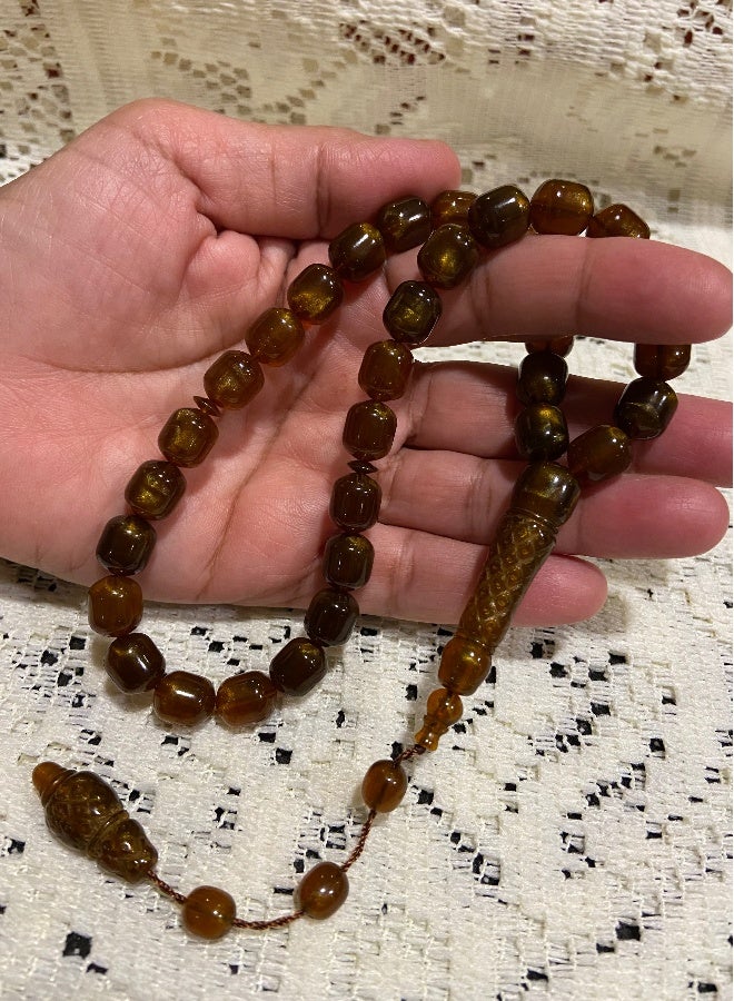 Faturan Prayer Beads For Men 33 Beads Size 10mm x 11.5mm - Image 1