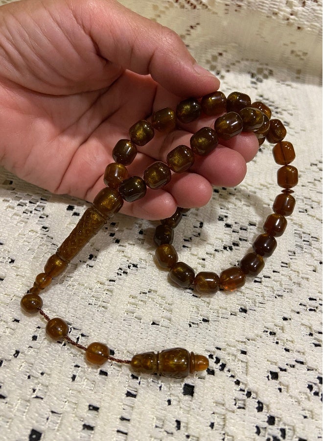 Faturan Prayer Beads For Men 33 Beads Size 10mm x 11.5mm - Image 2