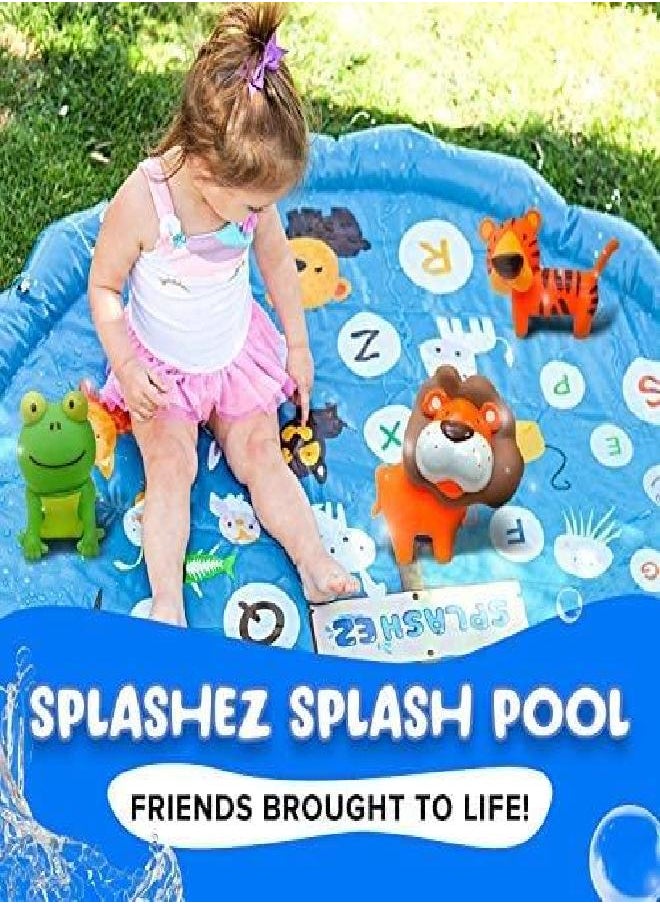 SplashEZ Mold Free Bath Toys for Babies and Toddlers, Animal No Hole Bath Toys, Non Squirting Bath Toys no Mold for Tub,Beach,Pool, BPA-Free, Dishwasher-Safe, Infant Bath Toys No Holes 0 1 3 6 12 18 Months  - Image 5